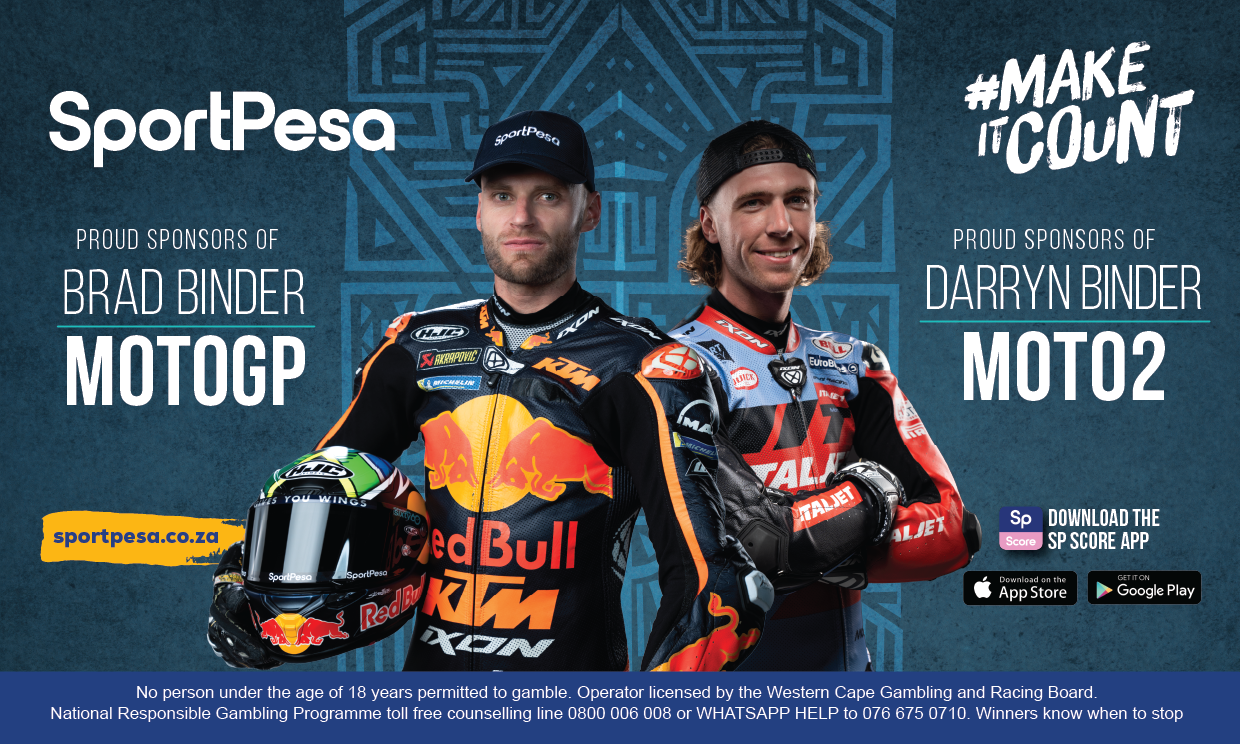 Binder Brothers Brad Binder Darryn Binder SportPesa Make It Count